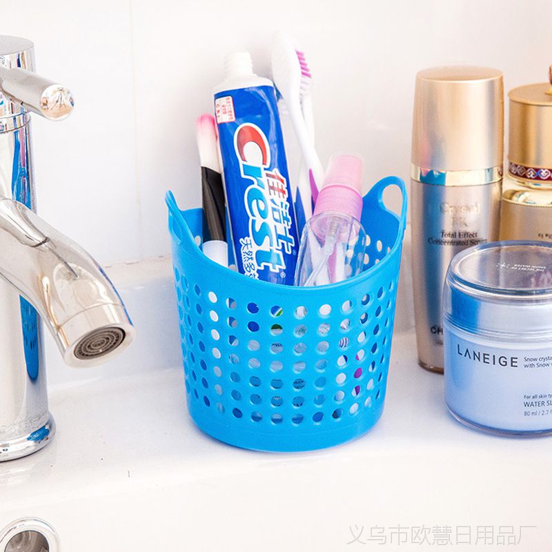 TY創意便攜圈圈網孔桌面收納籃 小巧實用，輕松整理生活